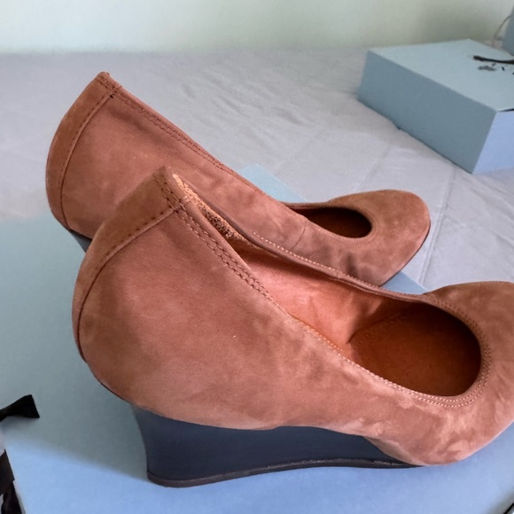 Lanvin Ballerina Wedge Nubuck Calfskin size 42 - Picture 3 of 15